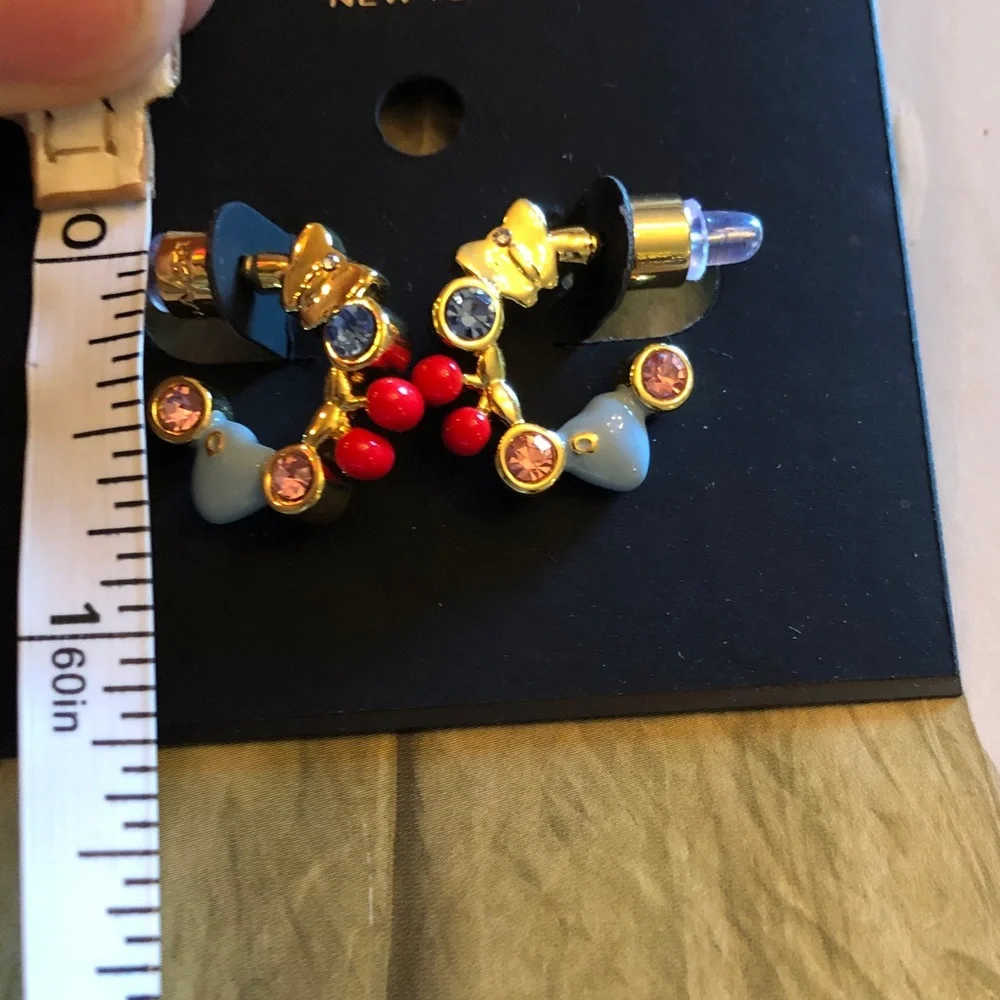 Authentic Coach New with card. Gold-Tone Multicolor crystals. - Picture 4 of 6
